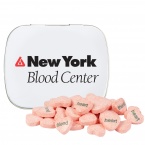 Domed Tin - Imprinted Conversation Hearts