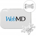 Rectangular Tin with Bone Shaped Mints