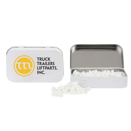 Rectangular Tin with Truck Shaped Mints