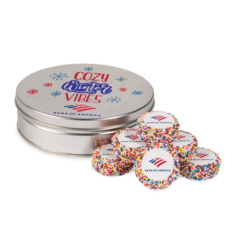 Custom Dipped Sandwich Cookies in Tin - 7pc