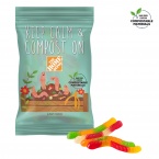 4oz. ECO-Digibag, Compostable & Full Color, Gummy Worms