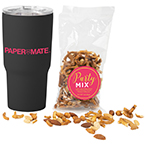 Soft Touch Tumbler With Party Mix