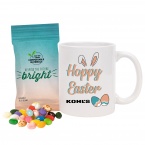 Mug set with Gourmet Jelly Beans in Compostable Digibag