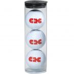 3 Golf Balls in Tube