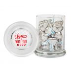 Glass Gourmet Jar - Hershey's Chocolate Kisses