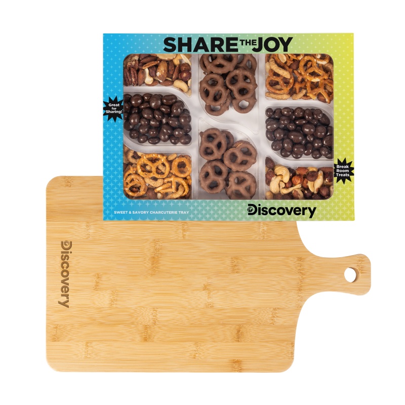 Sweet and Savory Charcuterie Tray with Bamboo Board