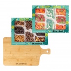 Sour Gummy & Sweet & Savory Charcuterie Trays with Bamboo Board