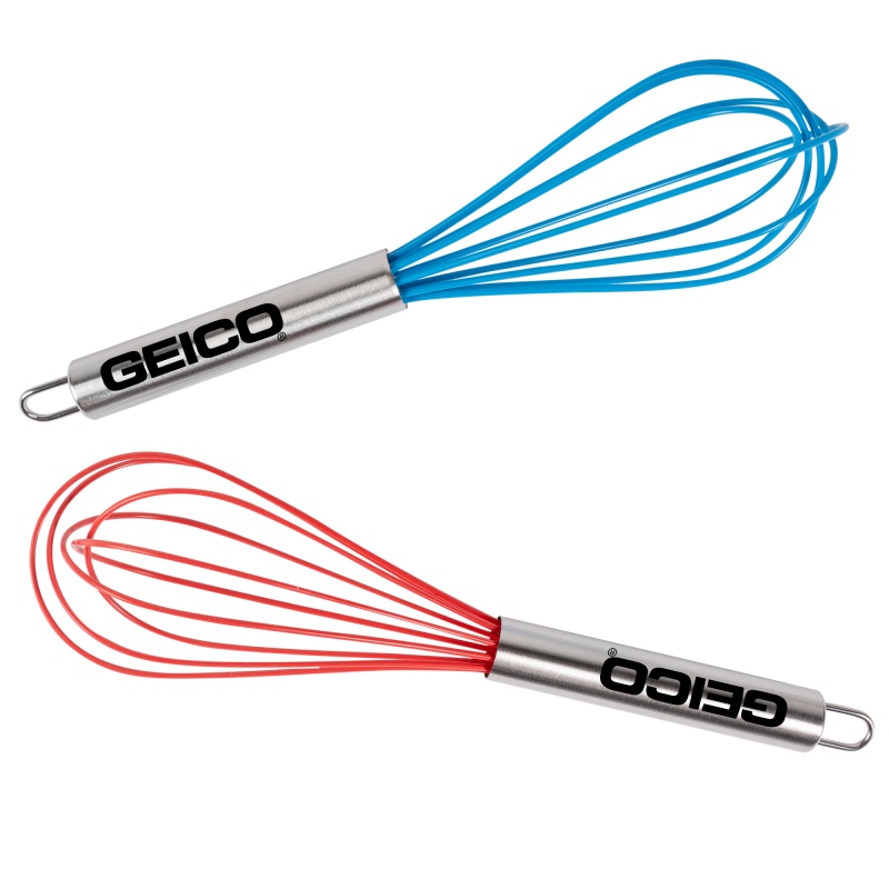 Stainless Steel Handled Rubber Whisk