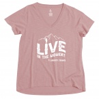 ACE Ladies' Slub A-Line V Neck T-Shirt