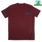 ACE Men's Slub V-Neck T-Shirt S/S Crew Neck