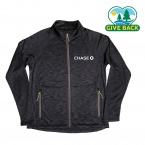 ACE Men's Full Zip Space Dye Track Jacket