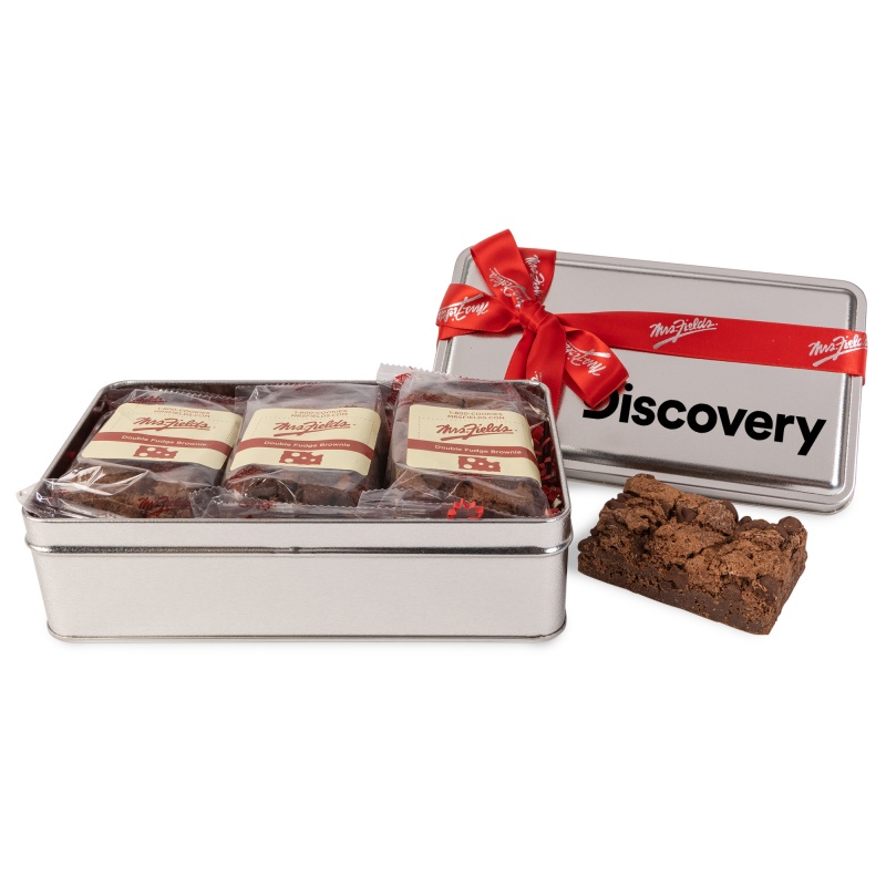 Mrs. Fields&reg; Double Fudge Brownie Tin- 3 pack