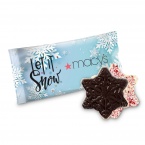 .75 oz Full Color Wrapped Peppermint Bark Snowflake