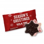 .75 oz One Color Wrapped Peppermint Bark Snowflake