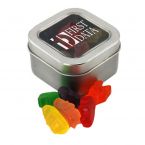 Clever Candy Window Tin with Gummy Bears