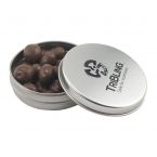 Round Tin with Chocolate Peanuts