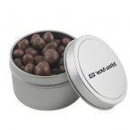 Round Tin with Chocolate Raisins