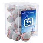 Acrylic Box with Chocolate Baseballs