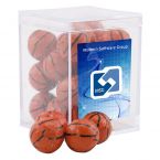 Acrylic Box with Chocolate Basketballs