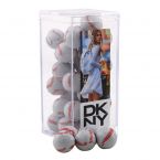 Large Acrylic Box with Chocolate Baseballs