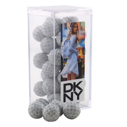 Acrylic Box with Chocolate Golf Balls