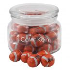 Jar with Chocolate Footballs