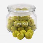 Jar with Chocolate Tennis Balls