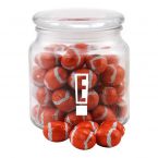 Jar with Chocolate Footballs