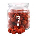 Jar with Chocolate Basketballs