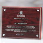 Plaque with Wooden Back 9"