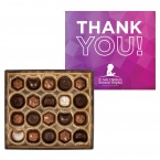 Gourmet Chocolate Truffles with Full Color Lid Gift Box - 20 pc