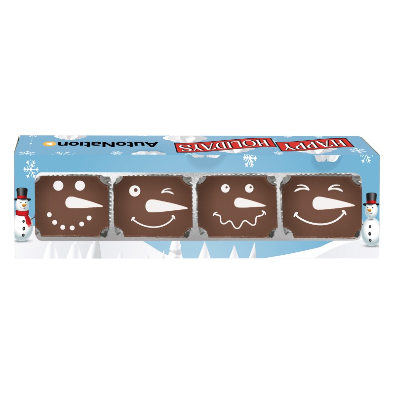 Holiday Snowman Chocolate Slider Box
