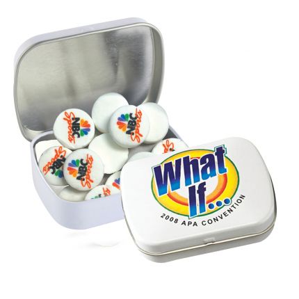 Domed Tin - Imprinted Round Mints