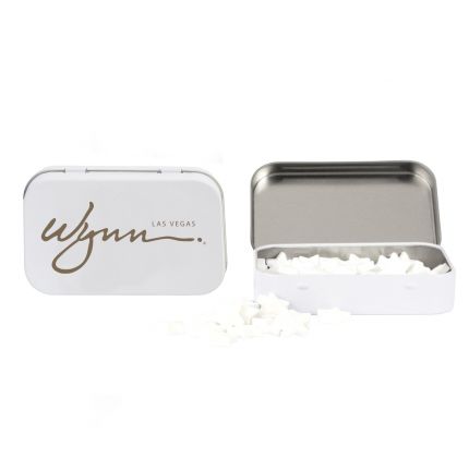 Rectangular Tin with Star Shaped Mints