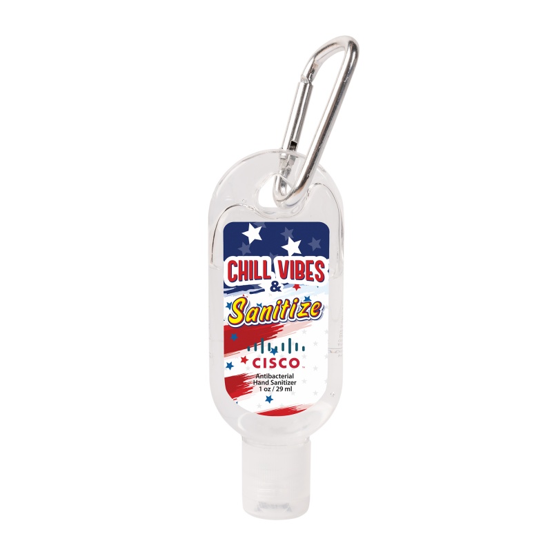 1 oz. Hand Sanitizer Gel with Carabiner