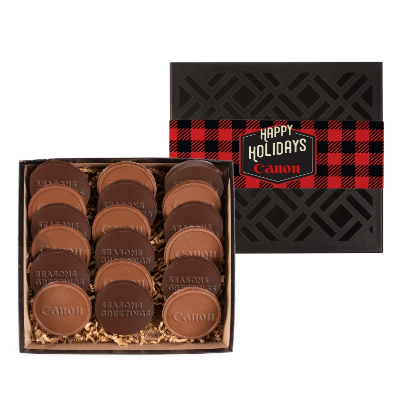 Deluxe Cookie Gift Box with 18 Round Cookies