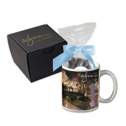 Mug Gift Set with Dark Chocolate Espresso Beans