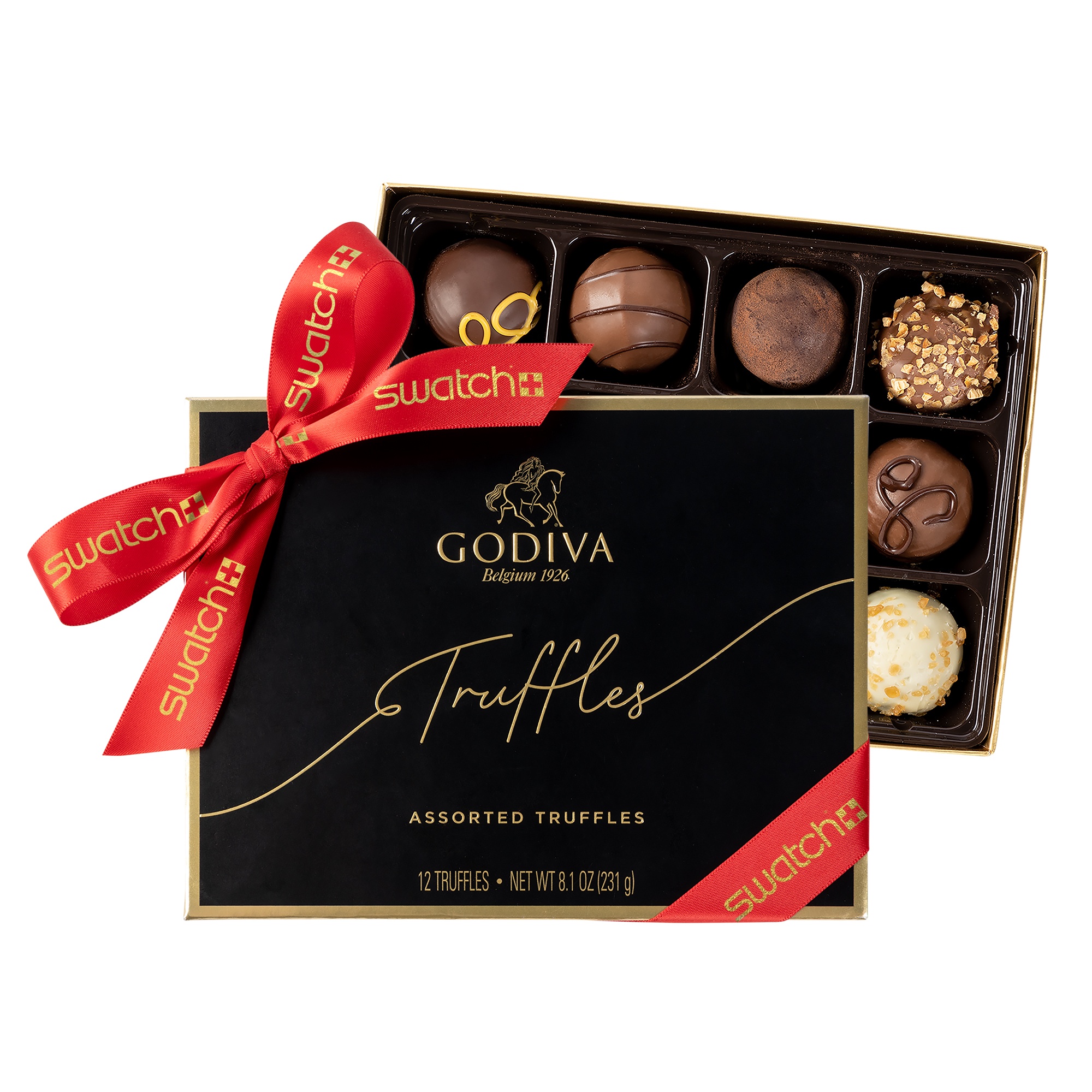 NC Custom Godiva 12 Piece Signature Truffles Box. Supplied By