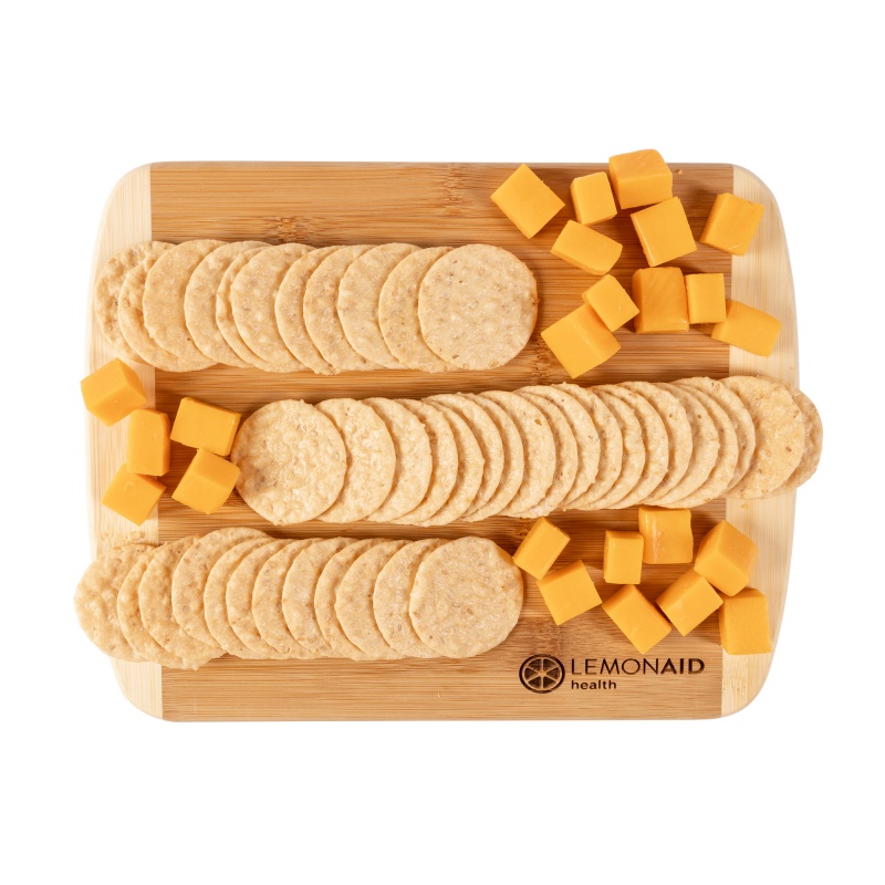 Charcuterie Board with Cheese and Crackers