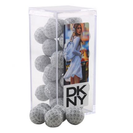 Large Acrylic Box with Chocolate Golf Balls